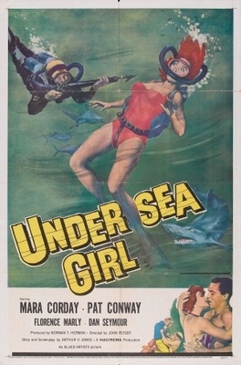 Undersea Girl Wood Print