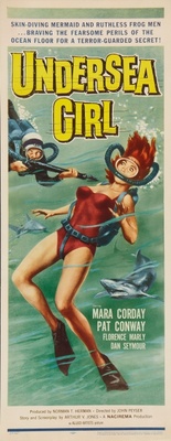 Undersea Girl Poster with Hanger