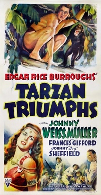 Tarzan Triumphs Wooden Framed Poster