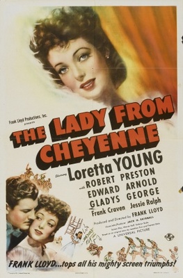 The Lady from Cheyenne Wooden Framed Poster