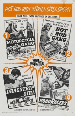 Motorcycle Gang Poster with Hanger