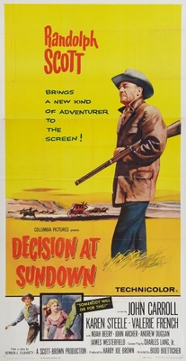 Decision at Sundown Wooden Framed Poster