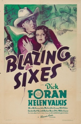 Blazing Sixes Wooden Framed Poster