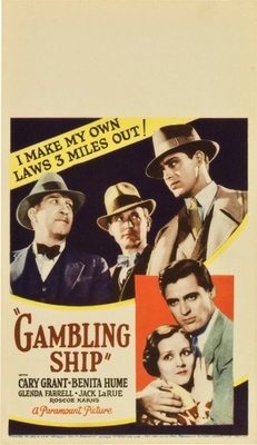 Gambling Ship Wooden Framed Poster