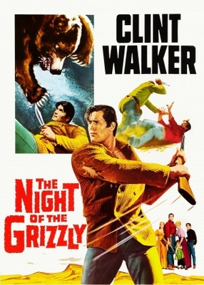 The Night of the Grizzly Poster with Hanger