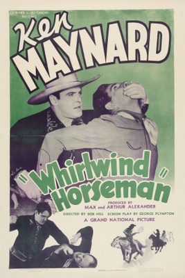 Whirlwind Horseman Wooden Framed Poster