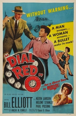 Dial Red O Metal Framed Poster