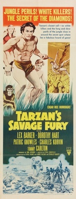 Tarzan's Savage Fury Wooden Framed Poster