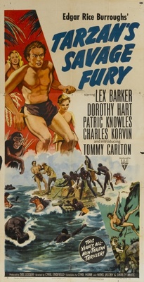 Tarzan's Savage Fury Metal Framed Poster