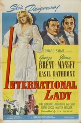 International Lady Wooden Framed Poster