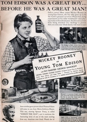 Young Tom Edison Poster with Hanger