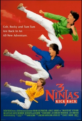 3 Ninjas Kick Back Wooden Framed Poster