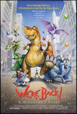 We're Back! A Dinosaur's Story Wooden Framed Poster