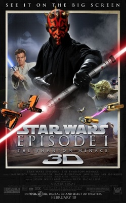 Star Wars: Episode I - The Phantom Menace Wooden Framed Poster