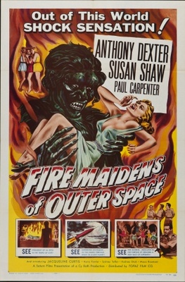 Fire Maidens from Outer Space Wooden Framed Poster