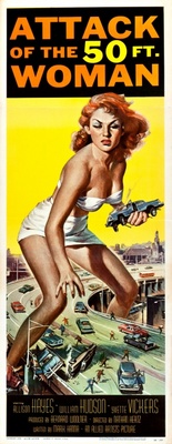 Attack of the 50 Foot Woman Wooden Framed Poster