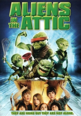 Aliens in the Attic Canvas Poster