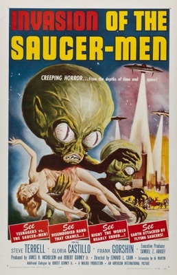 Invasion of the Saucer Men Canvas Poster
