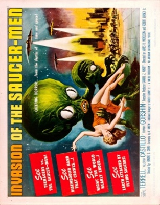Invasion of the Saucer Men Wooden Framed Poster