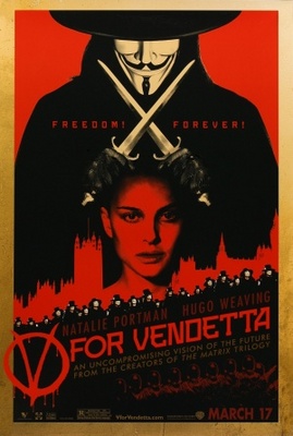 V For Vendetta Poster with Hanger