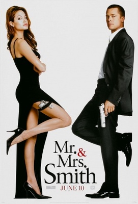 Mr. & Mrs. Smith Wooden Framed Poster