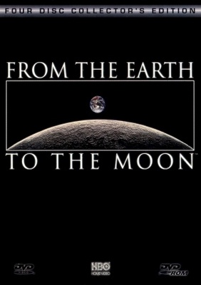 From the Earth to the Moon Wooden Framed Poster