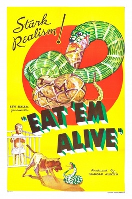 Eat 'Em Alive Wooden Framed Poster