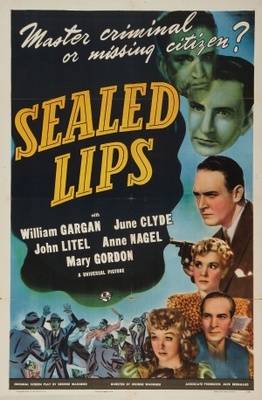 Sealed Lips Poster with Hanger