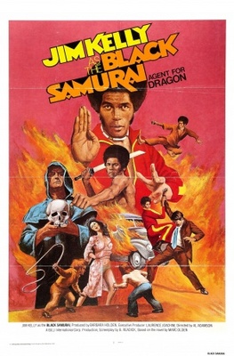 Black Samurai Poster with Hanger