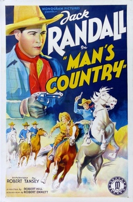 Man's Country Wooden Framed Poster
