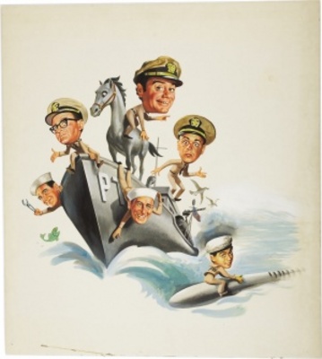 McHale's Navy Wooden Framed Poster