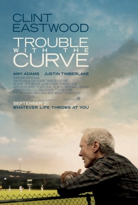 Trouble with the Curve Wooden Framed Poster