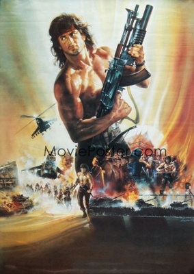 Rambo III Wooden Framed Poster