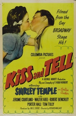 Kiss and Tell Wooden Framed Poster