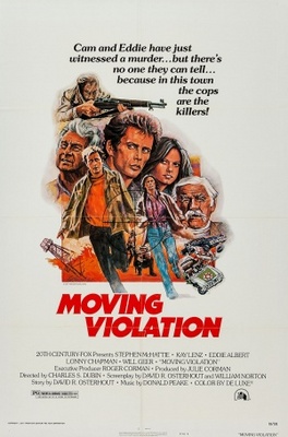 Moving Violation Wooden Framed Poster