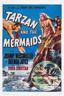 Tarzan and the Mermaids Wooden Framed Poster