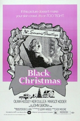 Black Christmas Wood Print