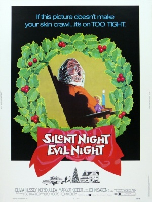 Black Christmas Metal Framed Poster