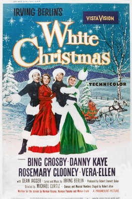 White Christmas Wooden Framed Poster