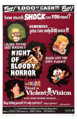 Night of Bloody Horror Metal Framed Poster