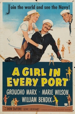 A Girl in Every Port Wooden Framed Poster
