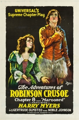 The Adventures of Robinson Crusoe Wooden Framed Poster