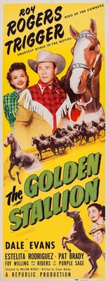 The Golden Stallion Wood Print