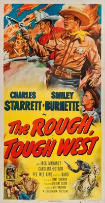The Rough, Tough West Wooden Framed Poster