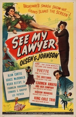 See My Lawyer Wooden Framed Poster