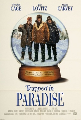 Trapped In Paradise Wooden Framed Poster