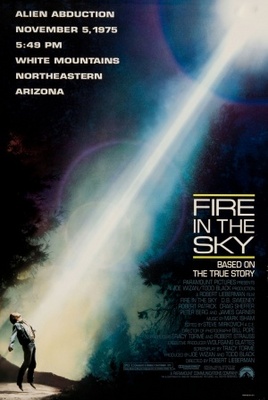 Fire in the Sky Wooden Framed Poster