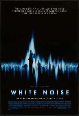 White Noise Wooden Framed Poster
