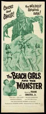 The Beach Girls and the Monster Poster with Hanger