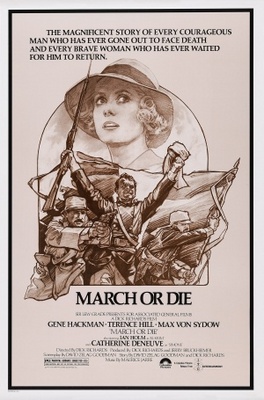 March or Die Wooden Framed Poster